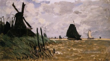 クロード・モネ Painting - ザーンダム近くの風車 クロード・モネ